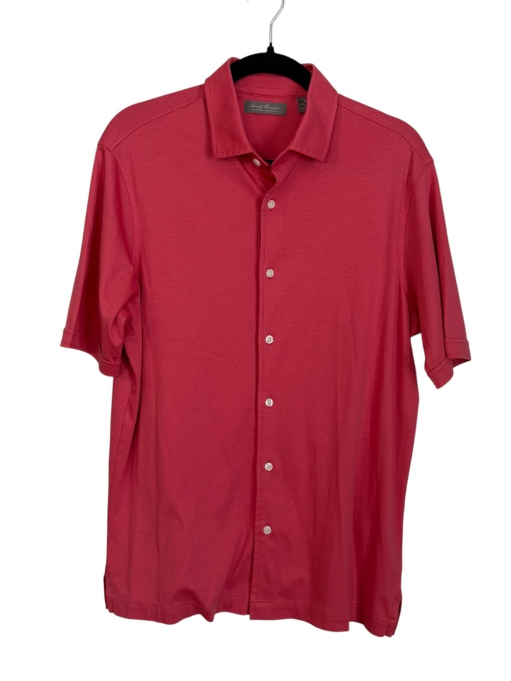 Daniel Cremieux Signature Collection Salmon Short Sleeve Button-Down Shirt M GUC